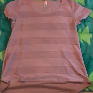 LuLaRoe texture striped Classic tee